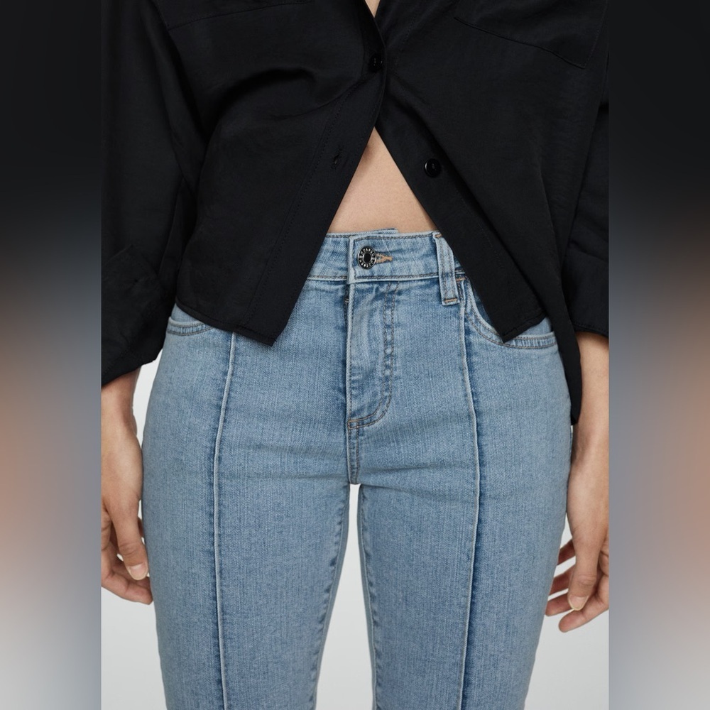 Mango Light Blue slim capri jeans NWT - Picture 6 of 6
